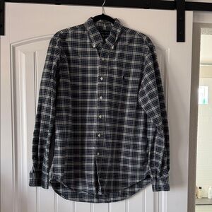 Ralph Lauren Green and Blue Plaid Button Down Shirt
